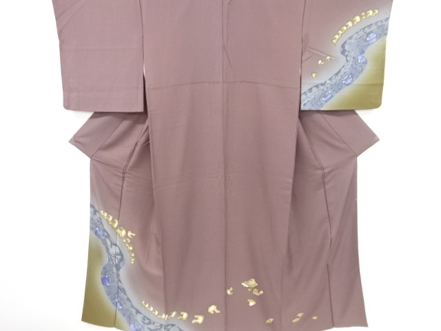 JAPANESE KIMONO / VINTAGE HOMONGI / SILK / ABSTRACT / ARTIST WORK